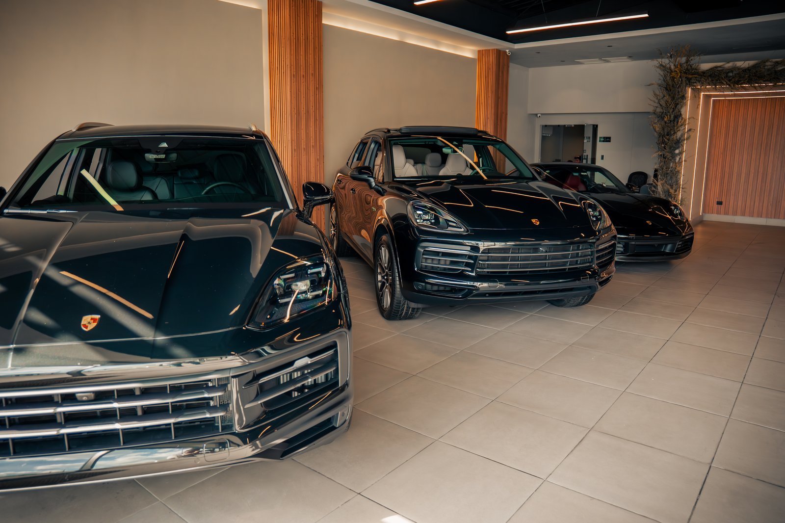 Porsche Cayenne showroom
